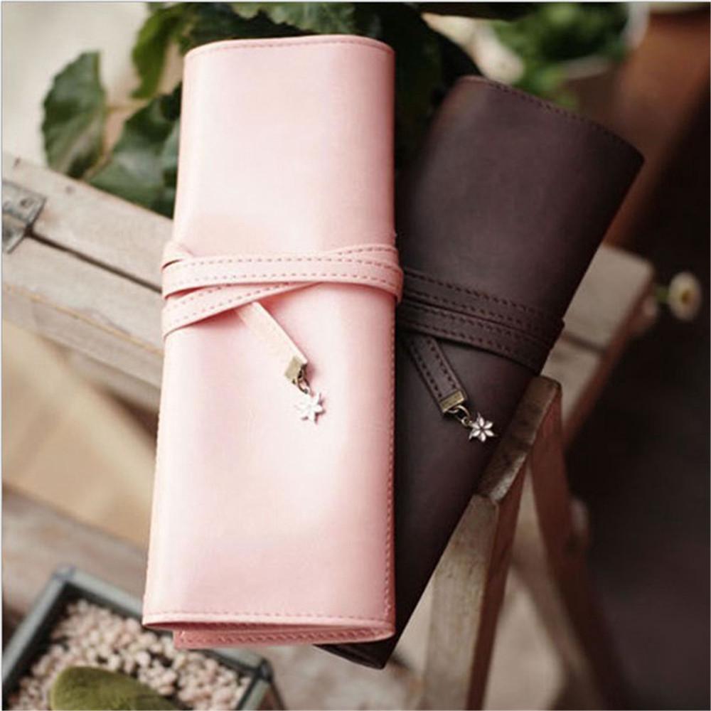 Túi da đựng bút kiểu dáng thời trang tiện dụng