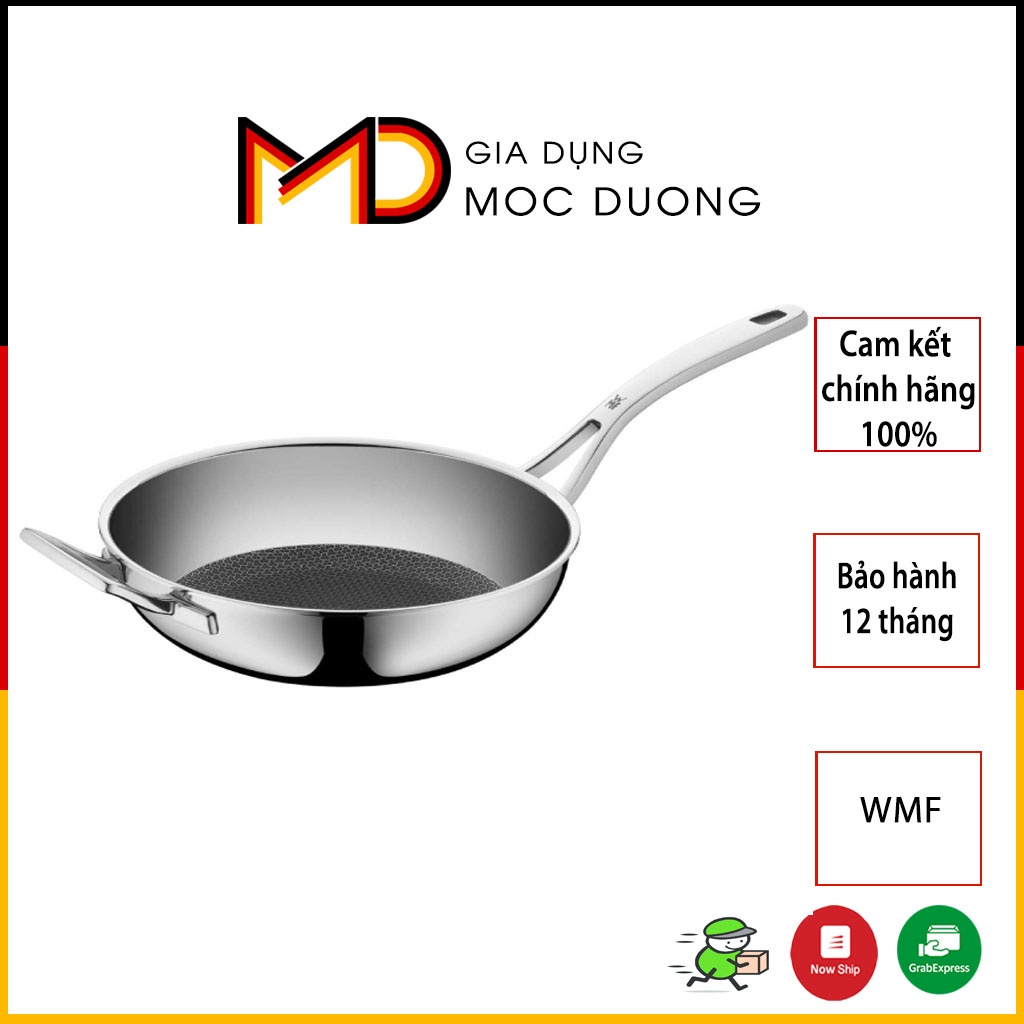 Chảo WMF Profi Resist Wok 28cm chống dính tổ ong, sâu lòng [HÀNG NHẬP ĐỨC]