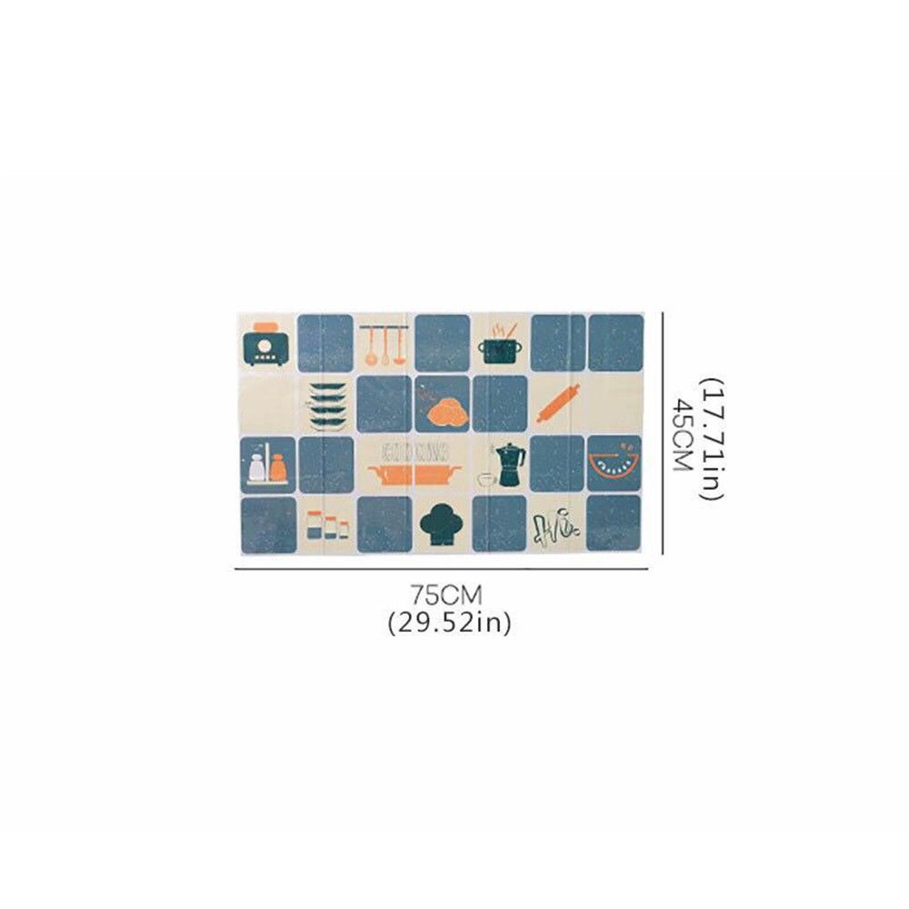 CONOPERY Giấy dán tường lá nhôm chống dầu chịu nhiệt độ cao chống thấm nước có thể tháo gỡ dùng trang trí nhà bếp