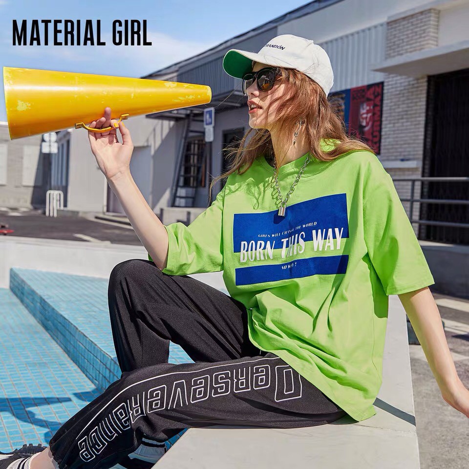 Áo thun tay lỡ form rộng unisex 100% COTTON - Áo phông nữ BORN THIS WAY SABI SHOP | BigBuy360 - bigbuy360.vn