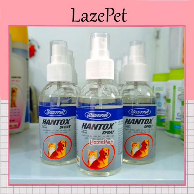 Xịt Hantox 100ml diệt ve bọ chét chấy rận chó mèo ⚡️Ship Hỏa Tốc Nhận Ngay tại Hà Nội