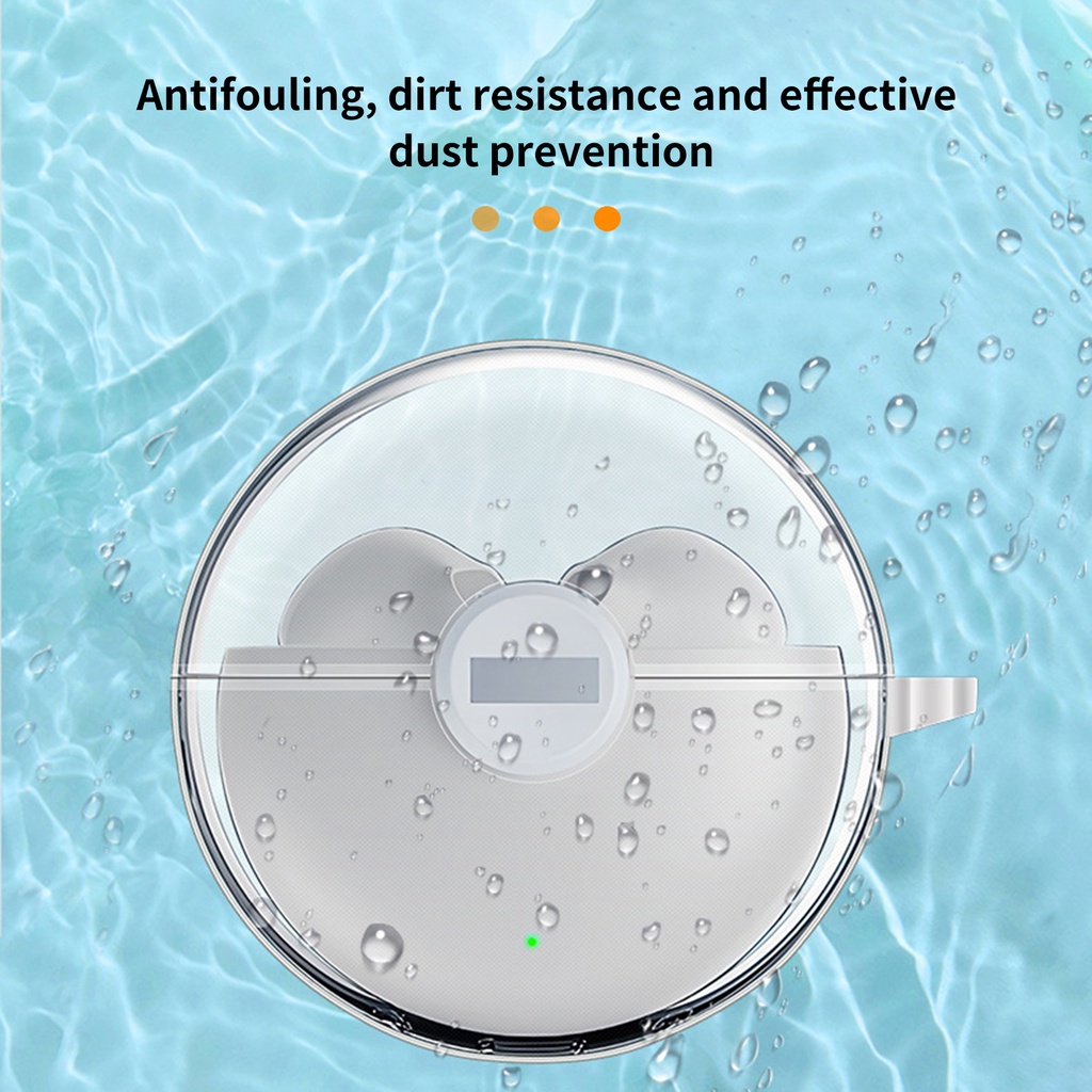 Vỏ bảo vệ hộp sạc tai nghe LENOVO LP80 trong suốt tương thích bluetooth chống rơi kèm móc