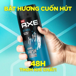 Xịt khử mùi Axe Ice Chill Templation đậm khí chất nam giới 135ml