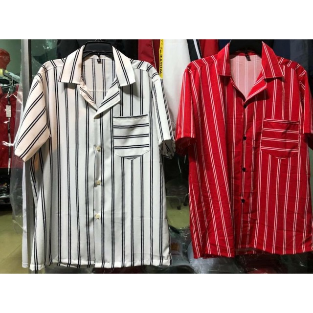 combo sỉ 5 sơ mi tay dài + 1 sơ mi ngắn