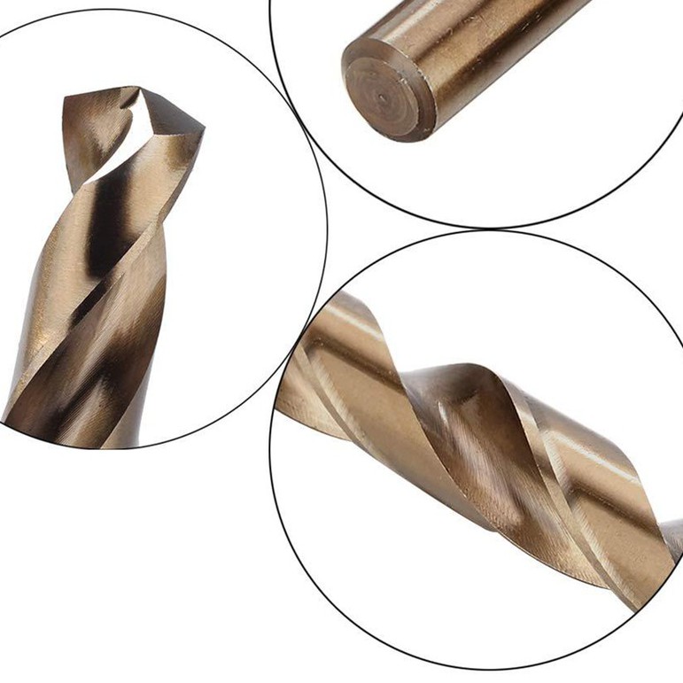 Mũi Khoan ' Xoắn Chân Tròn 1-5.5mm Chất Liệu HSS CO M35 Chuyên Dụng Khoan Inox, Sắt, Thép