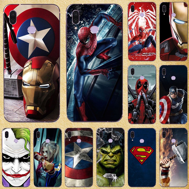 Ốp lưng silicone hình Marvel Super hero cho Huawei Honor Play COR-L29 COR L29 Honor