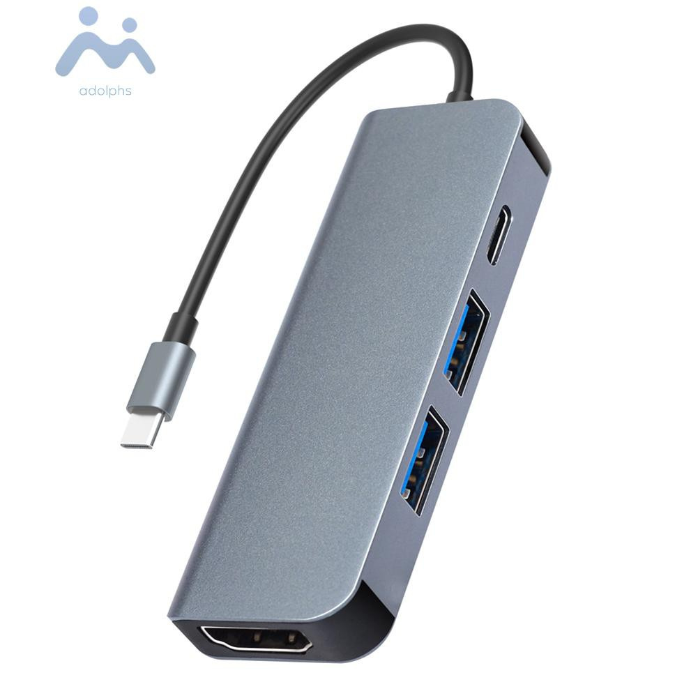 Bộ Chuyển Đổi 4 Trong 1 Usb 3.1 Type-C Hub 4k Hdmi-Compatible 2 Usb3.0 Pd