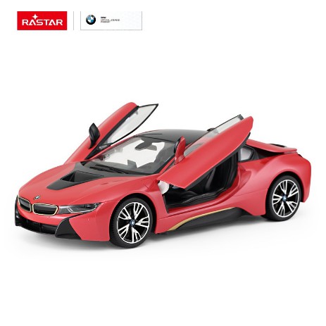 Mô hình xe BMW i8 Roadster siêu xe tốc độ ô tô mui trần BMW oranges điều khiển từ xa RC tỷ lệ 1:14 Rastar (giá siêu rẻ)