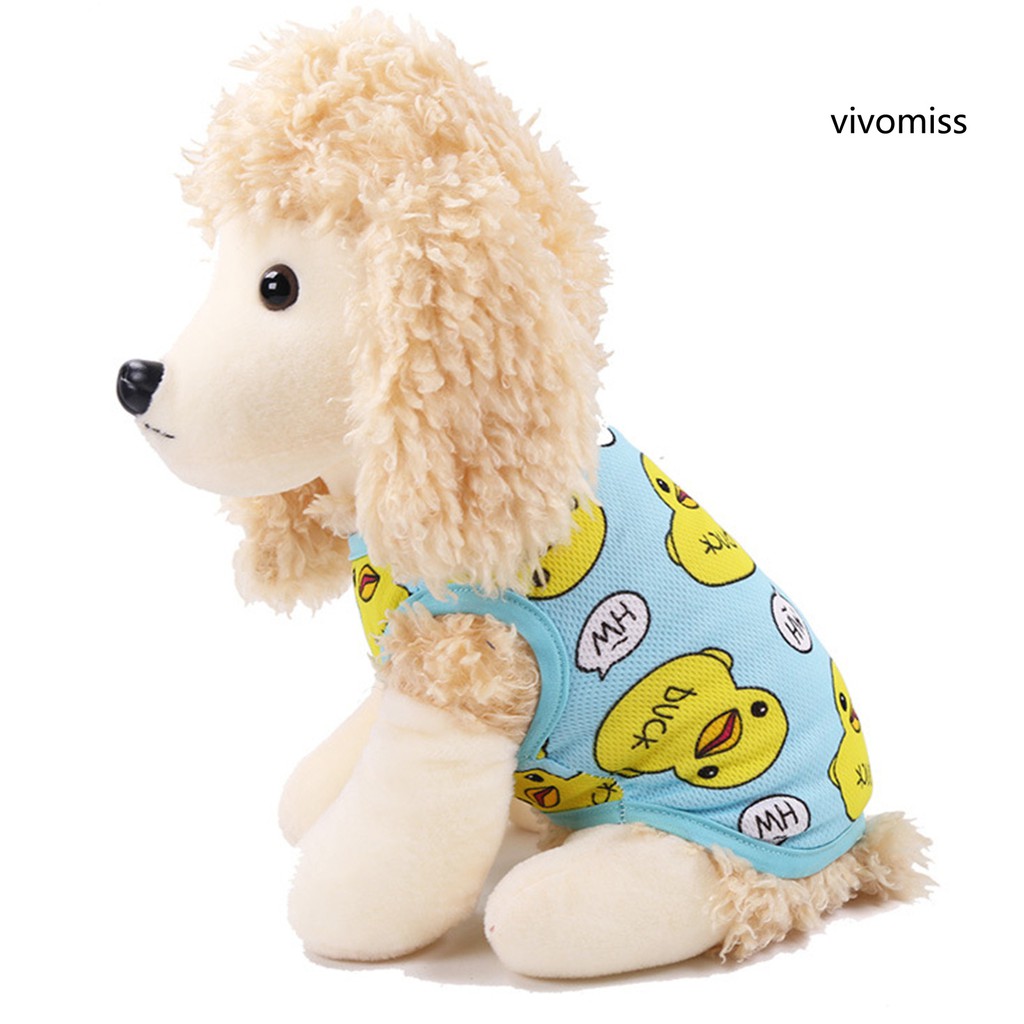 Áo Lưới In Hình Vịt Đáng Yêu Cho Thú Cưng