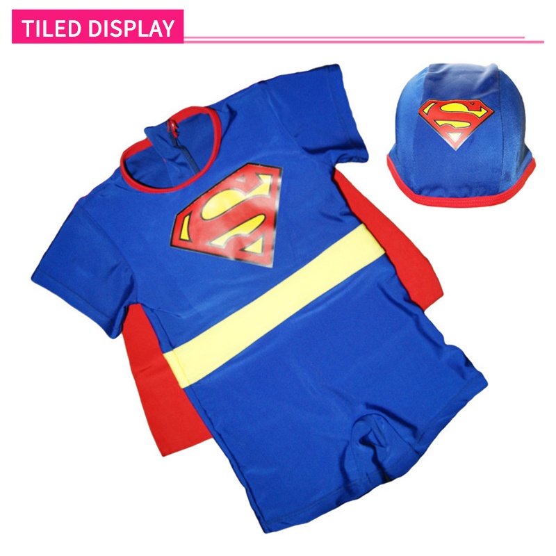 Bộ Đồ Bơi Liền Thân Chống Nắng Hình Siêu Nhân One Piece Cho Bé