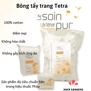 Bông tẩy Trang Tetra 600 miếng | Hàng Pháp chính hãng