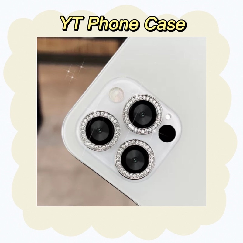 Bộ 3 dán đính đá bảo vệ mắt camera iphone 11/11pro/11promax/12/12pro/12promax/13/13pro/13promax YT Phone Case