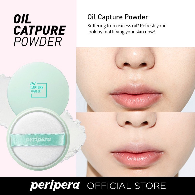 Phấn Phủ Nén Trang Điểm Peripera Oil Capture Pact 10g