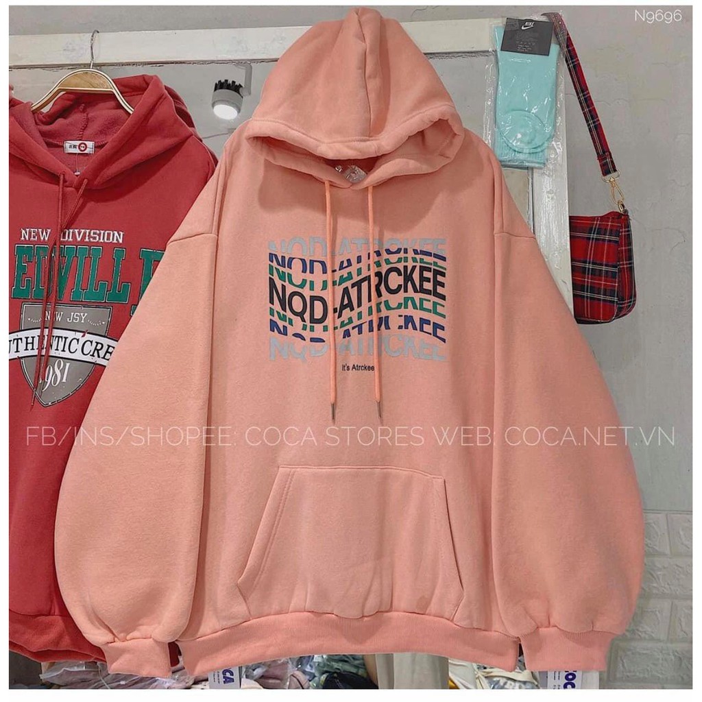Áo nỉ hoodie chữ lượn sóng | BigBuy360 - bigbuy360.vn