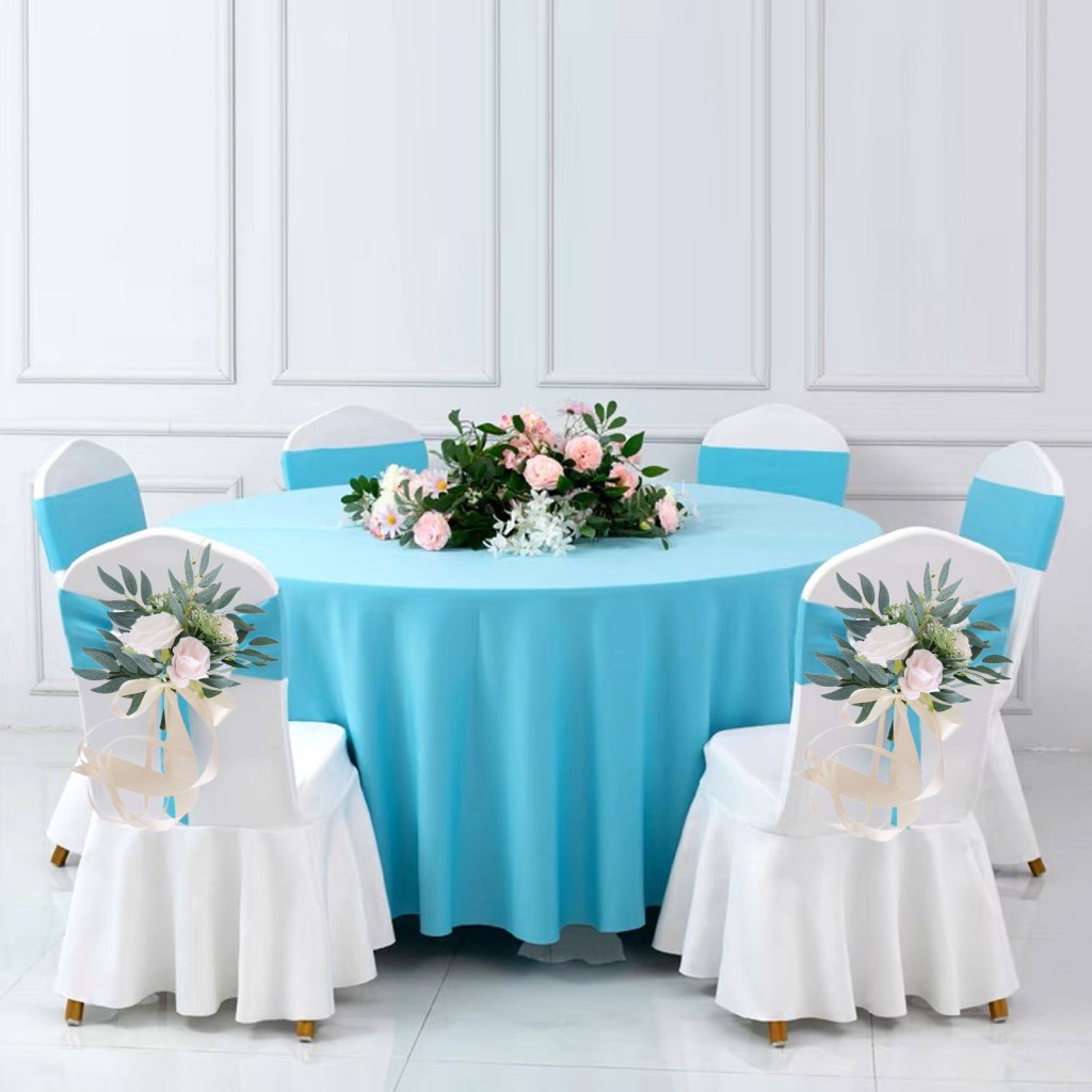 Bó Hoa Pew Vải Lụa Treo Tường Trang Trí Tiệc Cưới / Tiệc Tùng / Chụp Ảnh Ngoài Trời Nhiều Màu Sắc