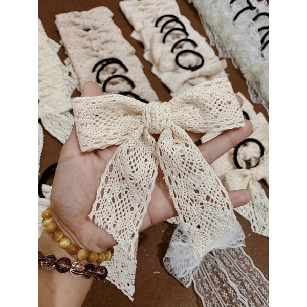 Nơ cột tóc Gà Vintage