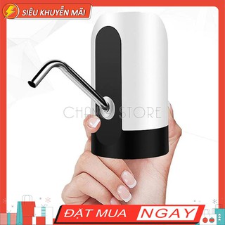 Vòi bơm nước điện tử tự động có sạc USB, Máy hút nước thông minh có đèn led, pin sạc siêu tiện lợi