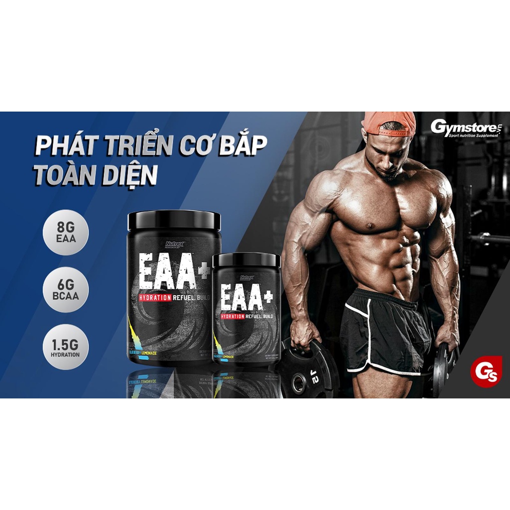 Sữa phục hồi phát triển cơ bắp Nutrex EAA+ Hydration  nhập khẩu Mỹ - Gymstore tăng hiệu suất luyện tập