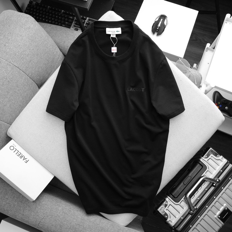 ÁO THUN TRƠN LC LOGO ÉP SILICON