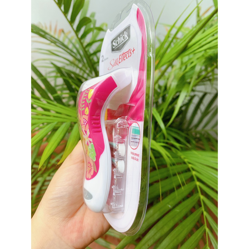 Dao Cạo Thay Lưỡi Dành Cho Nữ Schick Silk Effects 2S (Vỉ 1 Cán Và 2 Lưỡi)