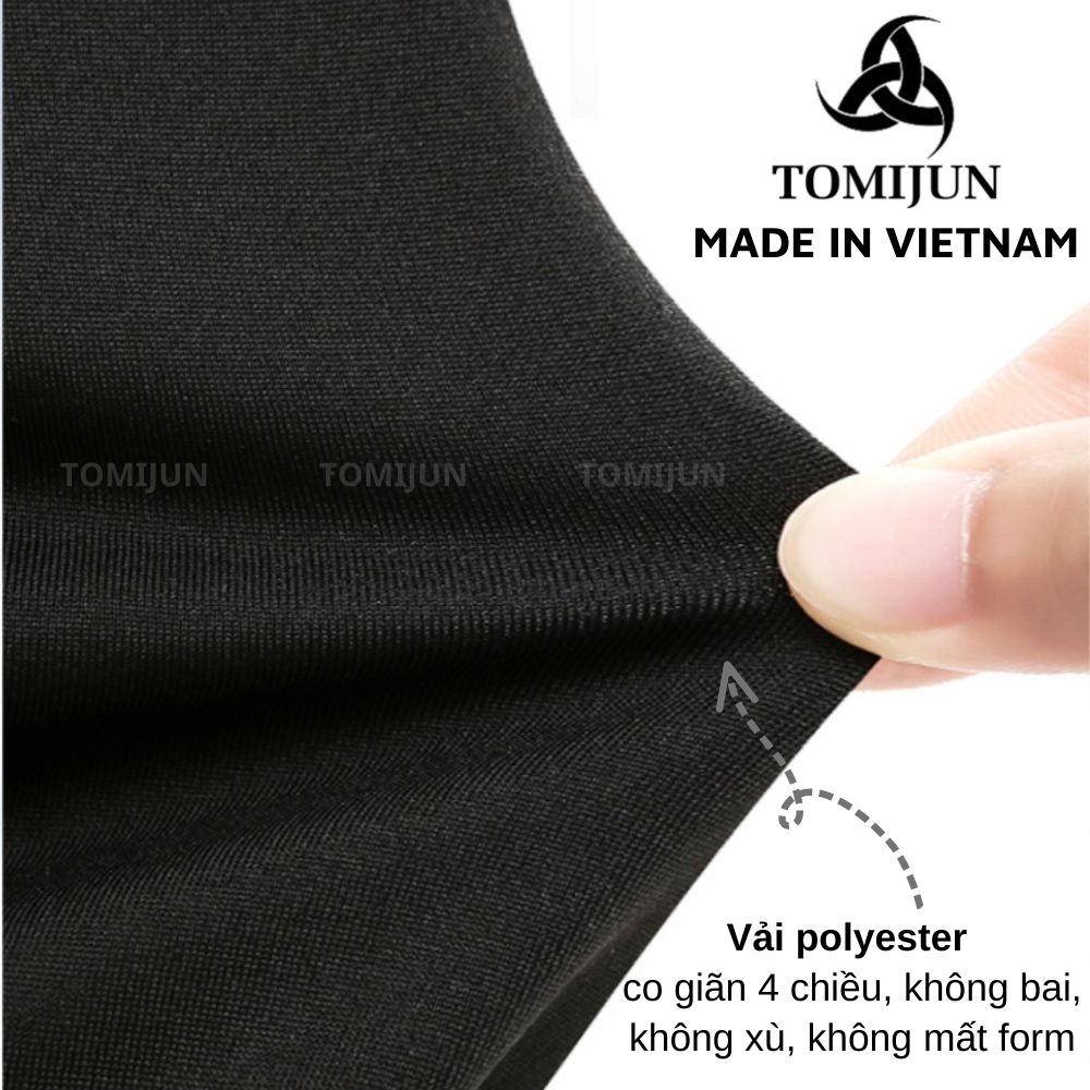 Quần đùi nam, quần short unisex TOMIJUN vải poly co giãn, form rộng, tập thể thao hay mặc nhà