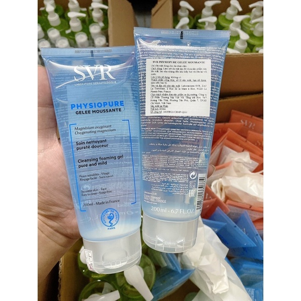 Sữa Rửa Mặt SVR PHYSIOPURE GEL Xanh Dương Dành Cho Da Nhạy Cảm 200ml