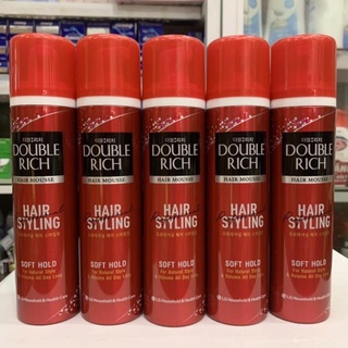 Keo Xịt Tóc Double Rich Mousse tạo kiểu & Giữ nếp tự nhiên 150ml