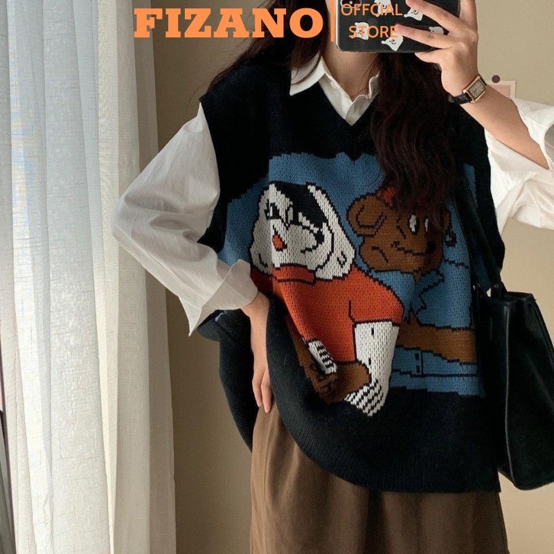 Áo len nữ kiểu dệt kim dài tay D.i.s.n.e.y hàng Quảng Châu cao cấp loại 1 FIZANO M1.195