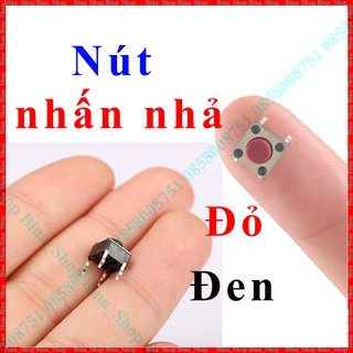 Công tắc nhấn nhả mini, Nút nhấn Reset/Passing/Arduino 4 chân