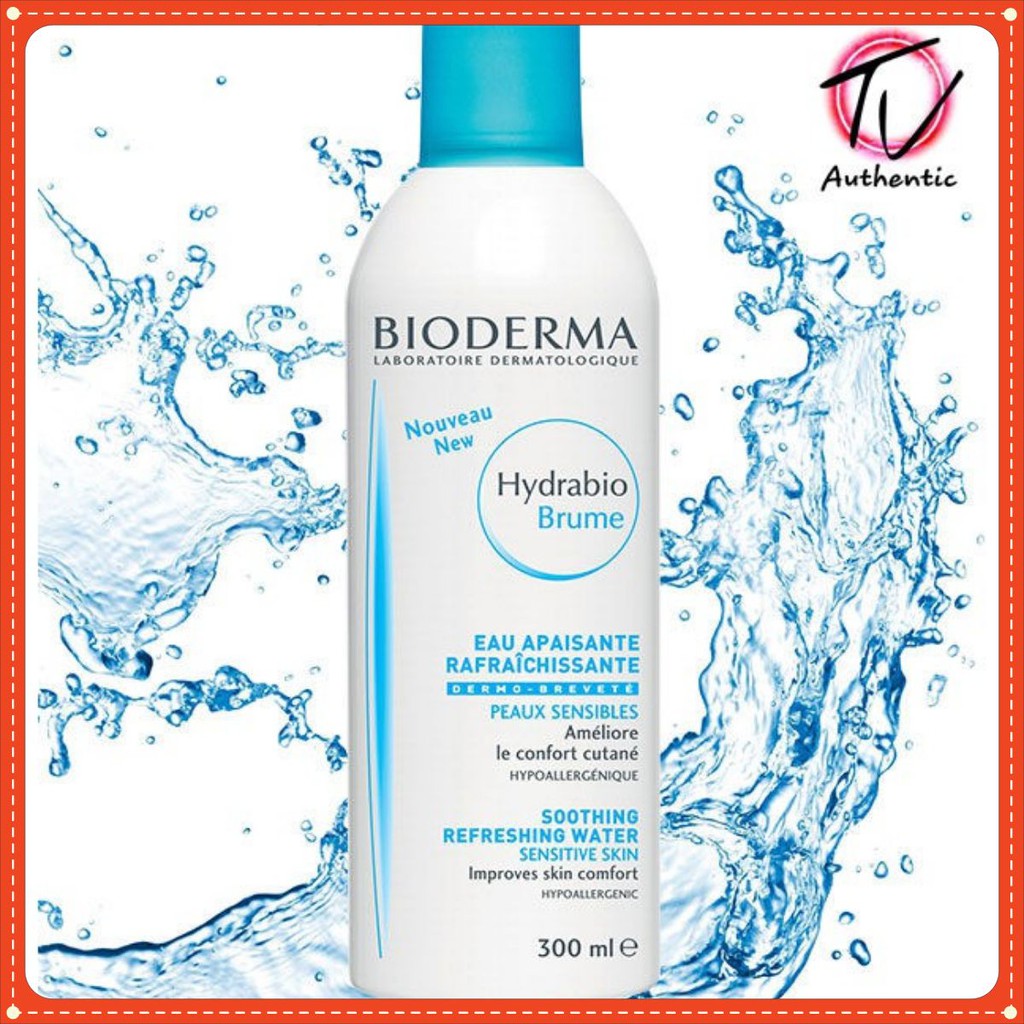 Xịt Khoáng Bioderma Hydrabio Brume Soothing Refreshing Water 300ml