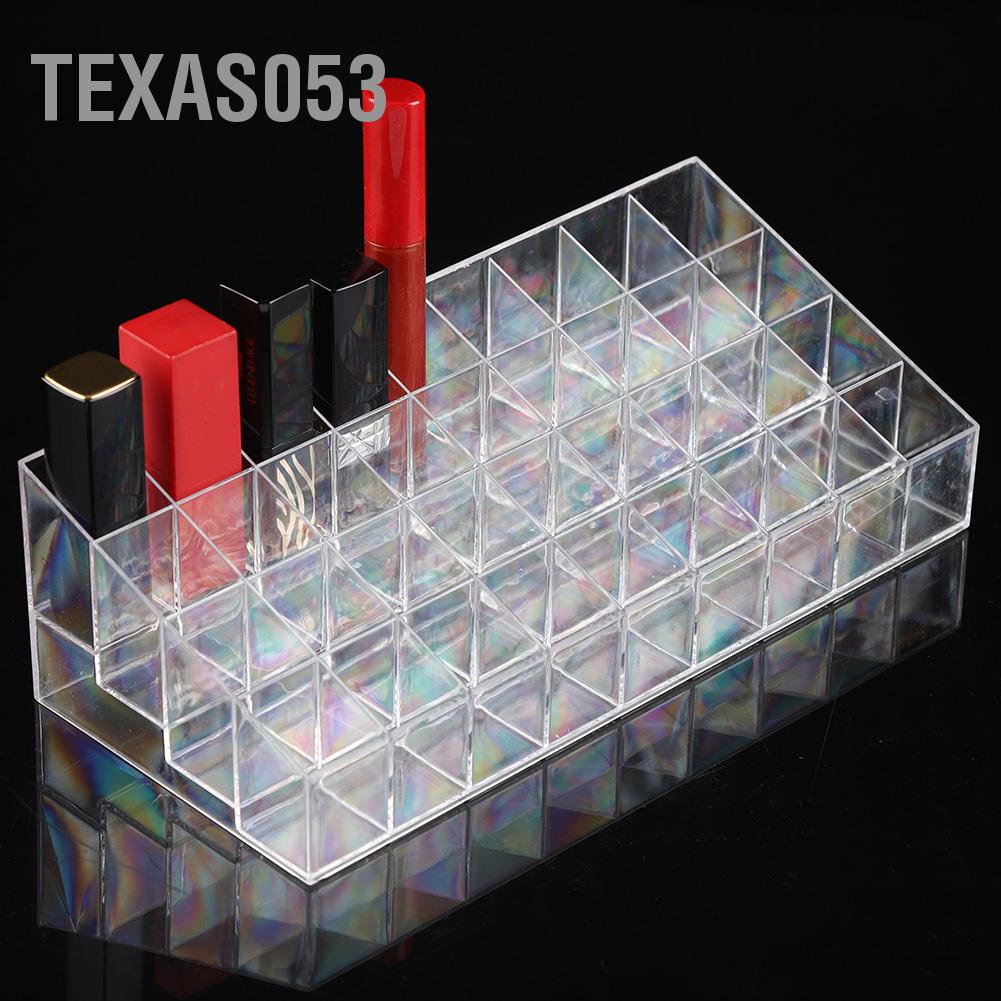 Texas053 36 Lưới Hộp trưng bày Son môi trong suốt đựng Bàn chải Móng tay Tổ chức Trưng Mỹ phẩm