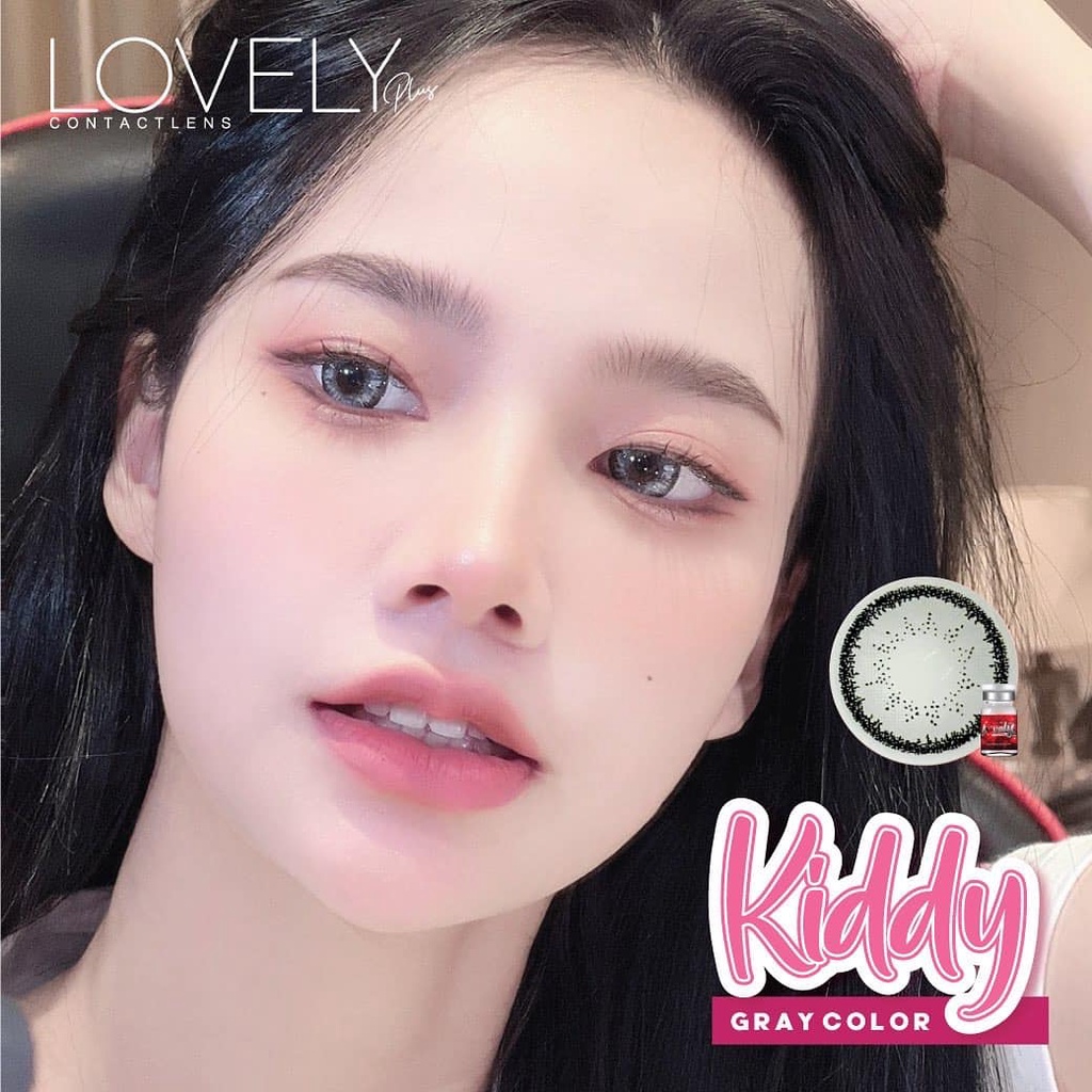 Kính Áp Tròng Contact Lens màu xám Lovely Plus