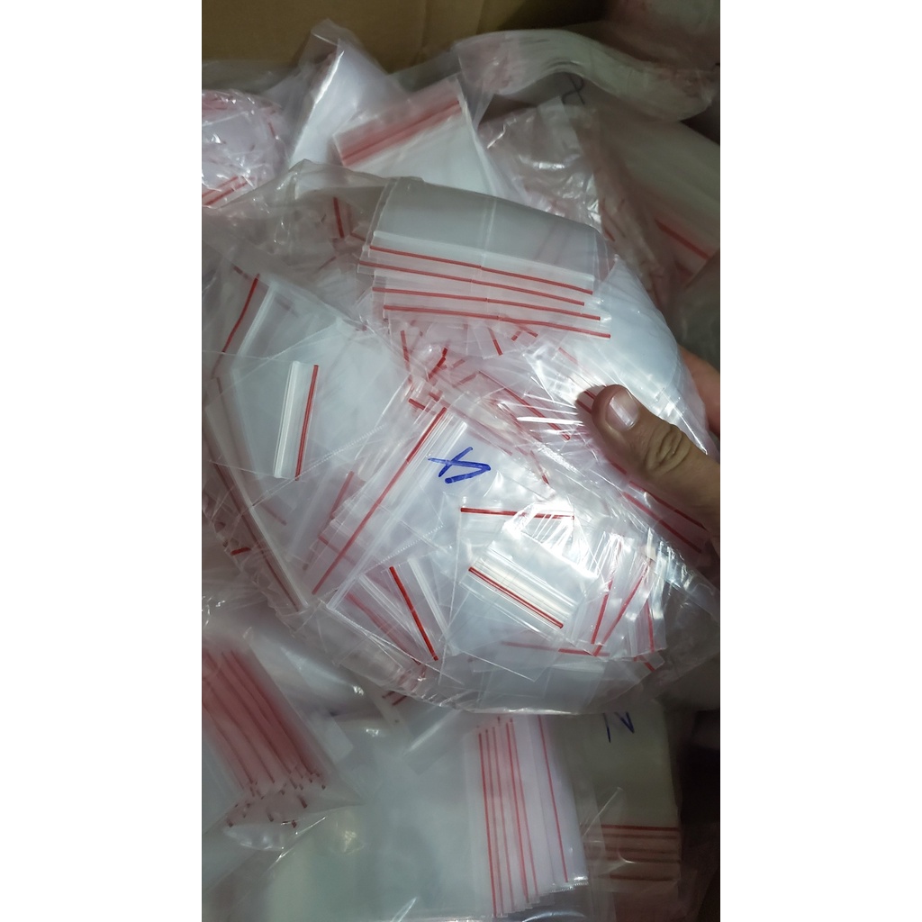 100gr túi zip chỉ đỏ loại dày đẹp