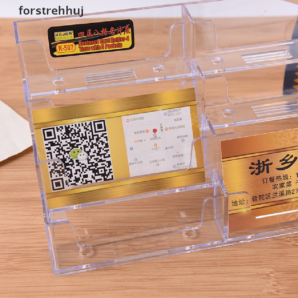 Giá Đỡ Thẻ 8 Ngăn Bằng Acrylic Trong Suốt Để Bàn Tiện Dụng | BigBuy360 - bigbuy360.vn