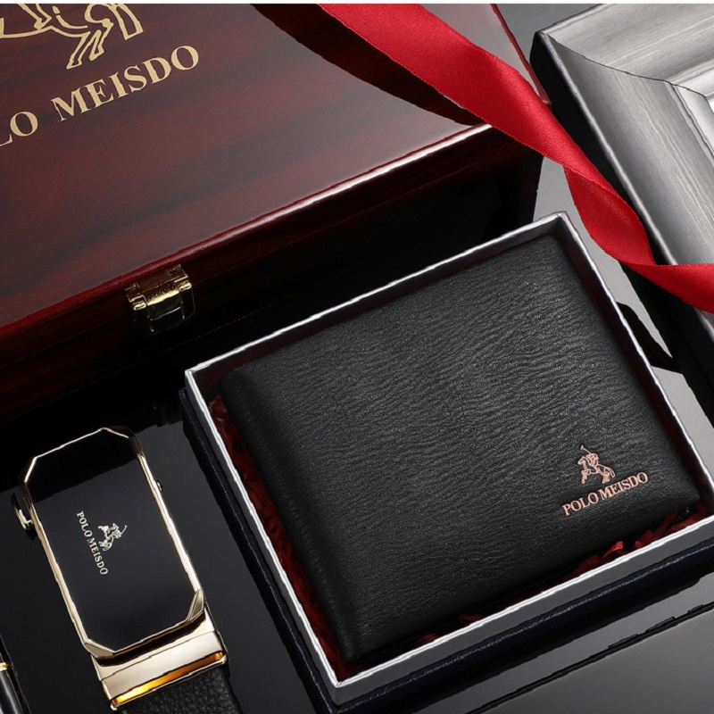 Set Ví Thắt Lưng Da Nam, Combo Dây Lưng Nam, Ví Da Nam Cao Cấp POLO MEISDO