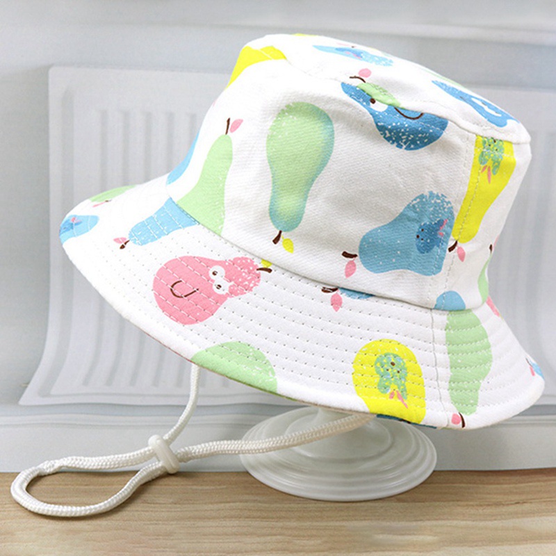 Mũ tai bèo chống nắng họa tiết trái cây đáng yêu thời trang mùa hè mới dành cho bé