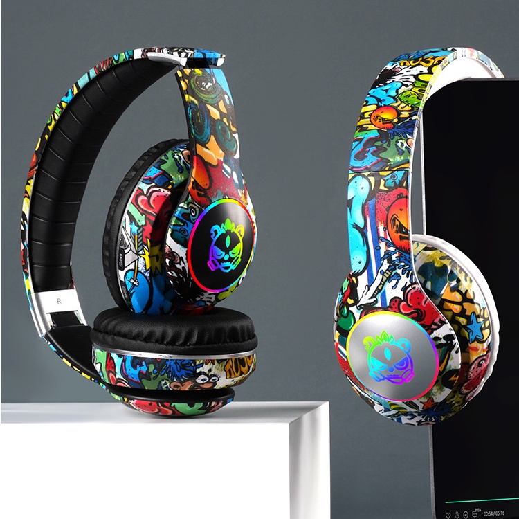 Tai Nghe GAMING Bluetooth không Dây,Thiết Kế Đột Phá, Có Kèm Dây Cắm Máy Tính, Laptop LX-8686