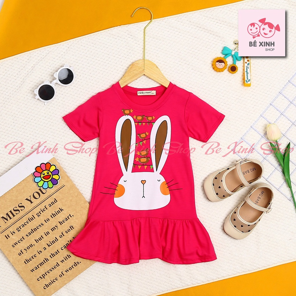 Váy đầm cho bé gái trẻ em mùa hè Minky Mom [Mẫu Mới] Đầm váy thun cho bé gái form rộng chất thun lạnh VÁY ĐẦM BÉ GÁI