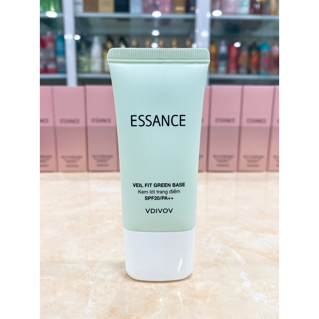 Kem Lót Essance Hiệu Chỉnh Sắc Da Kiểm Soát Dầu Veil Fit Green Base SPF20 PA++ 30ml