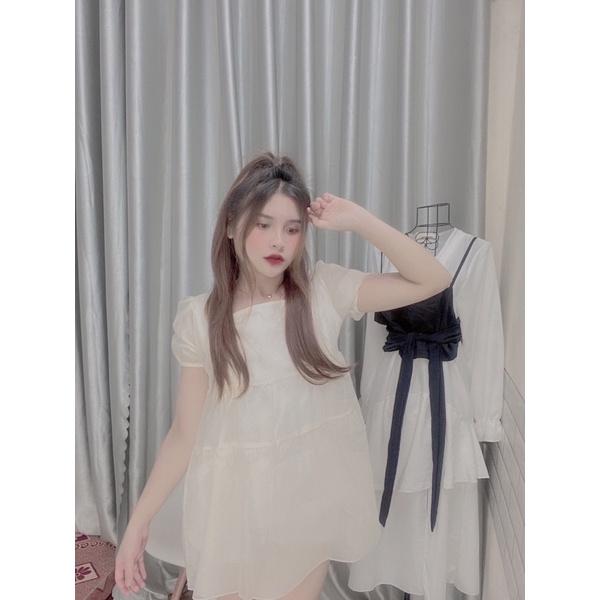 Áo Bánh Bèo Nữ Chất Tơ Óng babydoll Sang Trọng Chan House