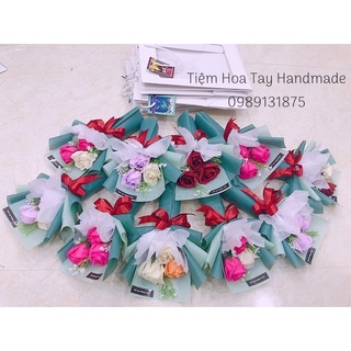 Bó hoa hồng sáp 3 bông