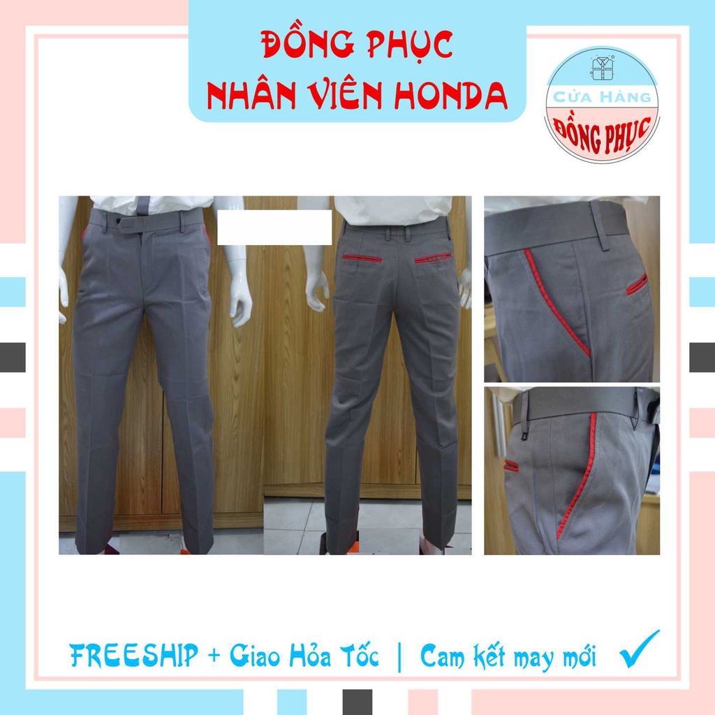 ĐỒNG PHỤC NHÂN VIÊN BÁN HÀNG HONDA NAM NỮ, ĐẦM NỮ-ÁO SƠ MI HONDA, MẪU ĐÚNG CHUẨN CỦA HEAD, Gía sỉ
