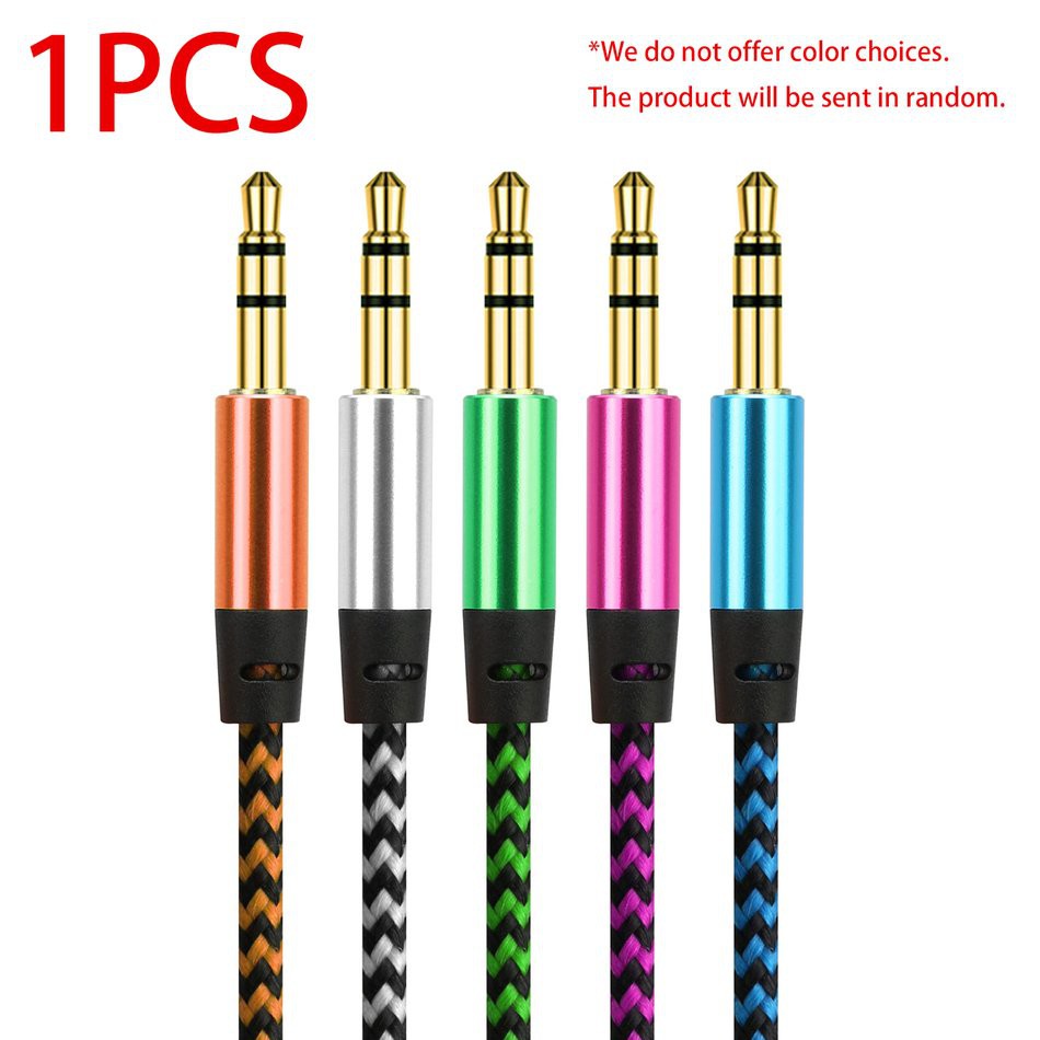 Cáp Âm Thanh Bện Dây Đầu Chuẩn 3.5mm | BigBuy360 - bigbuy360.vn