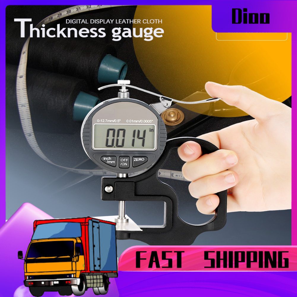 Máy Đo Độ Dày Điện Tử Dio 0-12.7mm Với Màn Hình Lcd 0.01mm Đa Năng