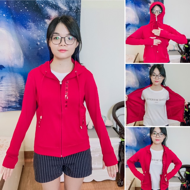 ÁO KHOÁC/ÁO CHỐNG NẮNG THUN COTTON CÓ 4 TÚI, TAY XỎ NGÓN SIZE TỪ 40-75KG | BigBuy360 - bigbuy360.vn