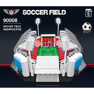 Đồ chơi Lắp ghép Mô hình SOCCER FIELD Sports Architecture Citys football stadium Sân bóng 90008