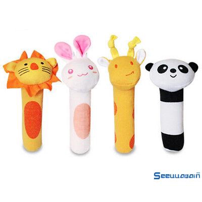 Chuông lắc cầm tay hình thú nhồi bông đáng yêu cho bé