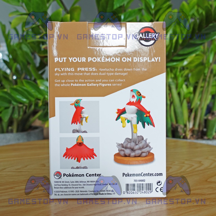 Mô hình Pokemon Hawlucha / Luchabull 5cm Flying Press Gallery Nhựa RESIN TỪ MỸ Pokemoncenter GAL05