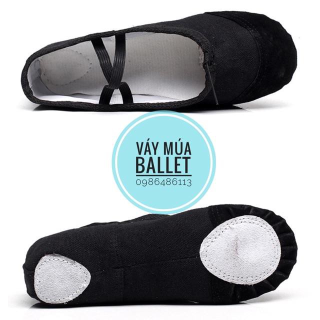 Ballet Giày múa màu đen sz 22-44