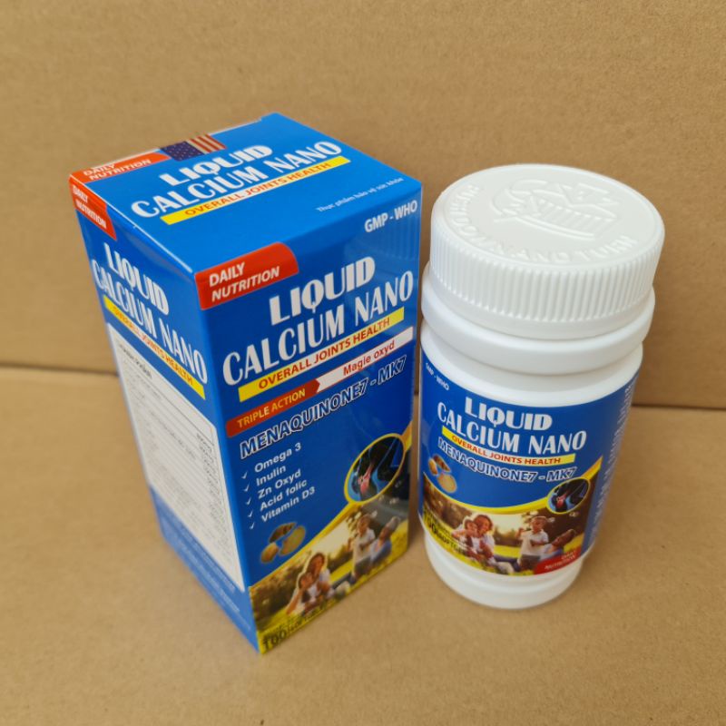 LIQUID CALCIUM NANO - BỔ SUNG Canxi LIQUID giúp phòng chống còi xương, tăng cường phát triển hệ xương